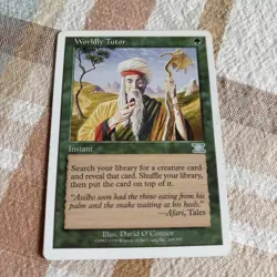 Worldly Tutor Magic The Gathering Mirage Uncommon Card Regular 6th Edition NM - Image 1