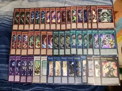 Yugioh 47 Card Magnet Warrior Deck Core Delta Gallant Granite Naturia Beast - Image 1