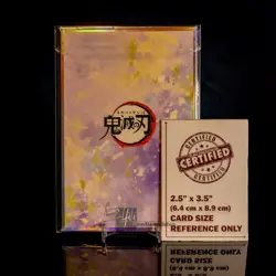 Mitsuri Kanroji Waifu Trading Card A6 Oversized Silver Holo Frame Demon Slayer - Image 2