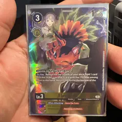 Digimon Card Game Elecmon (Alternate Art) BT24-031 Rare NM - Image 1