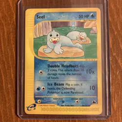 Seel - 95/144 - Common Pokemon Skyridge Non Holo Card LP - Image 1