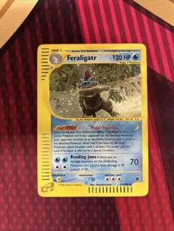 Feraligatr 12/165 Expedition 2002 Rare Holo e-Series Pokemon Card TCG - Image 1