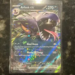 Pokemon TCG Arbok EX Holo 024/165 Scarlet & Violet 151 Double Rare Card *NM* - Image 1