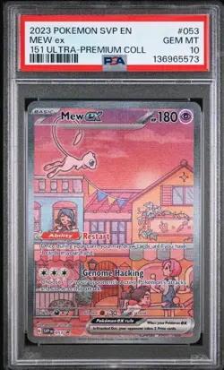 Mew ex 053 Sv: Scarlet & Violet Promo Cards Holo PSA 10 - Image 1