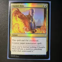 Dovin's Veto #193 War of the Spark Foil Magic The Gathering Lightly Played LP NM - Image 1