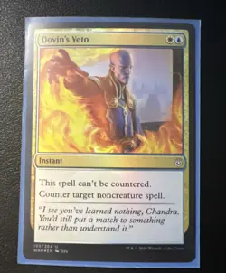 Dovin's Veto #193 War of the Spark Foil Magic The Gathering Lightly Played LP NM - Image 2