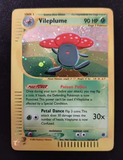 Pokemon TCG-2002 Expedition Base Set-Vileplume Holo-31/165-M/NM-e-Reader🔥🔥 - Image 1
