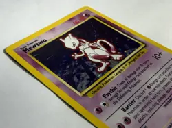 1999 Pokemon Mewtwo 10/102 Base Set Holo Rare Vintage WOTC Card - Image 3