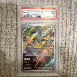 Pokemon TCG Pikachu Illustration Rare 2023 173/165 Holo PSA 9 - Image 1