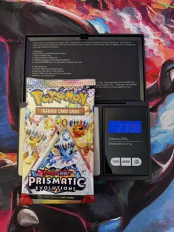 Pokemon TCG: Prismatic Evolutions HEAVY Booster Pack (23.00g) New & Sealed #10 - Image 1