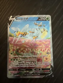 Pokemon TCG Beedrill V 161/189 Astral Radiance 210 HP Ultra Rare Holo English - Image 1