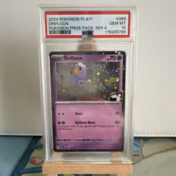 Drifloon Holo Pokemon Prize Pack Series 4 Promo Pokemon PSA 10 GEM Mint - Image 1