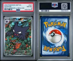 2025 POKEMON MEP EN-ME BLACK STAR PROMO #027 HAUNTER PSA 8 - Image 3