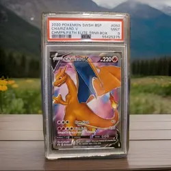 2020 Pokemon SWSH BSP Charizard v Champions Path Elite Trainer Box #050 PSA 9 - Image 1