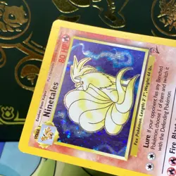 POKEMON 2000 Ninetales 13/130 Base Set 2 Holo LP - Image 4