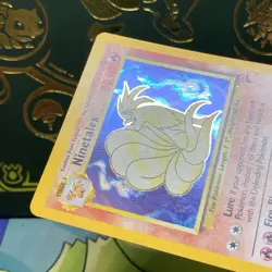 POKEMON 2000 Ninetales 13/130 Base Set 2 Holo LP - Image 5