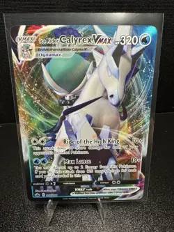 Pokemon Ice Rider Calyrex VMAX 046/198 Chilling Reign Ultra Rare Holo NM - Image 1