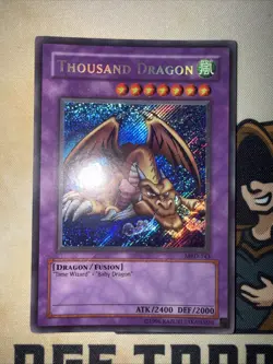 MRD-143 Thousand Dragon Secret Rare Yugioh Card NM - Image 3