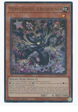 x3 Mimighoul Archfiend - MP25-EN237 - Ultra Rare YuGiOh - Image 1