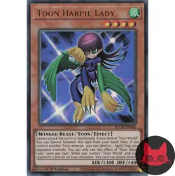 Yugioh Toon Harpie Lady BLCR-EN066 Ultra Rare 1st Edition NM - Image 1