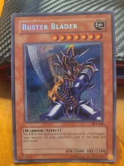 Yugioh Buster Blader BPT-008 Limited Edition Secret Rare Holo - LP-NM - Image 1