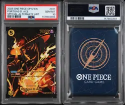 2025 ONE PIECE LEGACY OF THE MASTER SPECIAL ALTERNATE ART PORTGAS D. ACE PSA 10 - Image 3