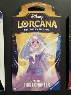 Disney Lorcana First Chapter 3X Sleeved Blister Packs ALL ART SET Sealed - Image 3