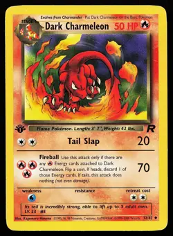 Dark Charmeleon 32/82 Uncommon 1st Edition Team Rocket Pokemon Card - Image 1