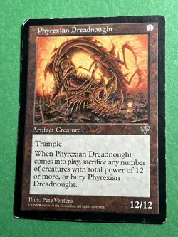 ***Phyrexian Dreadnought (Indents & Edge Wear)*** MTG Mirage - Image 1