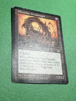 ***Phyrexian Dreadnought (Indents & Edge Wear)*** MTG Mirage - Image 5