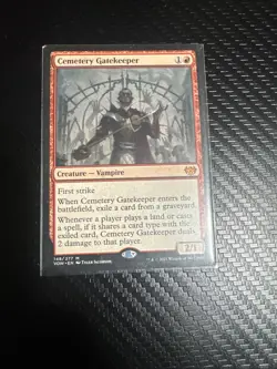 MTG - Cemetery Gatekeeper _ Innistrad: Crimson Vow Regular Mythic #148 - Image 1