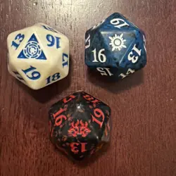 MTG Guilds of Ravnica Spindown Dice Lot - Rakdos, Azorius, Orzhov - Image 1