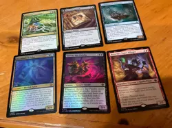 6x mtg mix lot rare mythic foils #33 - Image 1