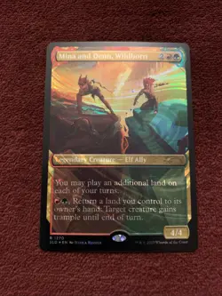 Mina and Denn Wildborn (Halo Foil) Secret Lair Drop Foil 1270 NM+ MTG Magic Card - Image 1