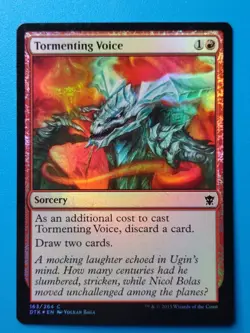 MTG 1x FOIL Tormenting Voice NM Dragons of Tarkir Magic - Image 1