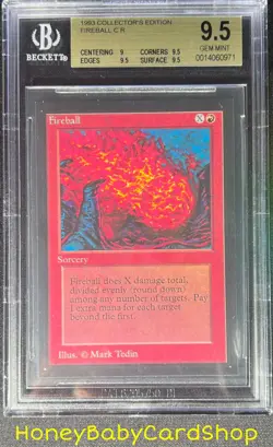 MTG Collector's Edition 1993 Fireball BGS 9.5 GEM MINT Old School 93/94 - Image 1