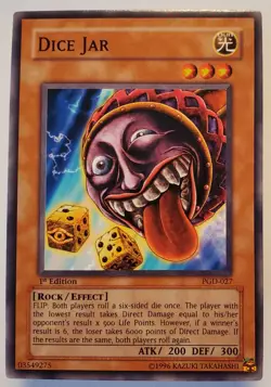 Yu-Gi-Oh! Dice Jar PGD-027 Pharaonic Guardian 1st Edition Vintage 2003 Near Mint - Image 1