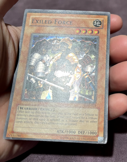 Yu-Gi-Oh! SUPER RARE HOLO CARD EXILED FORCE LOD-023 VINTAGE PRINT LP - Image 3