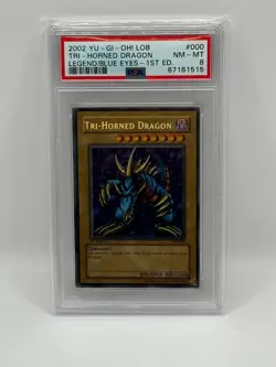 Yu-Gi-Oh! - 2002 Tri-Horned Dragon 1st Edition - LOB-000 - PSA 8 - NM-MT - Image 1