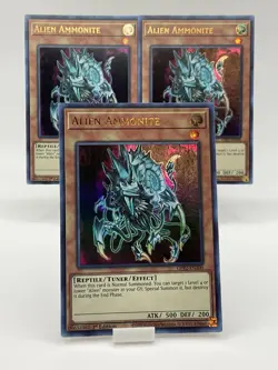 Yu-Gi-Oh! Alien Ammonite GFP2-EN100 Ultra Rare 1st Ed. X3 PlaySet - Image 1