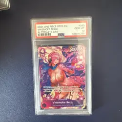 2024 ONE PIECE OP06-WINGS OF THE CAPTAIN ALTERNATE ART VINSMOKE REIJU PSA 10 - Image 1