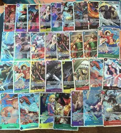 One Piece TCG LOT OF 32 SR Foil Cards English One Piece Lot - Image 1