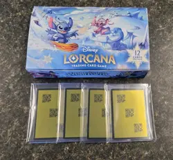 2026 Four Disney Lorcana Discard Error QR Code Card FOIL LOT of 4!!! Winterspell - Image 1