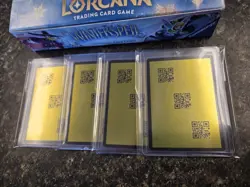 2026 Four Disney Lorcana Discard Error QR Code Card FOIL LOT of 4!!! Winterspell - Image 2