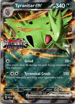 Tyranitar ex (Prismatic Evolutions Stamp) 064/131 Miscellaneous Cards & Products - Image 1