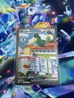 Pokemon TCG Squawkabilly EX #264 Rare Paldea Evolved Illustration Card - Image 1