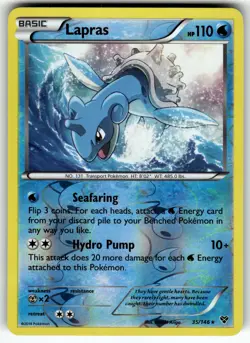 Lapras 35/146 XY Base Set NM-/LP+ Pokemon Card TCG - Image 1