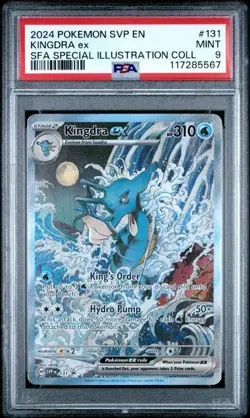 (PSA 9) Kingdra ex 131 Sv: Scarlet & Violet Promo Cards SIR 2024 - Image 1
