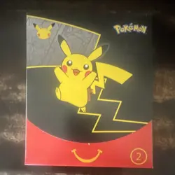 Pokemon TCG McDonald's 25th Anniversary Promo Pack 4 Cards English Pikachu - Image 1