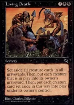 MTG magic cards 1x Living Death Tempest Moderate Play, English - Image 1